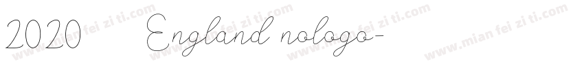 2020 英格兰 England nologo字体转换